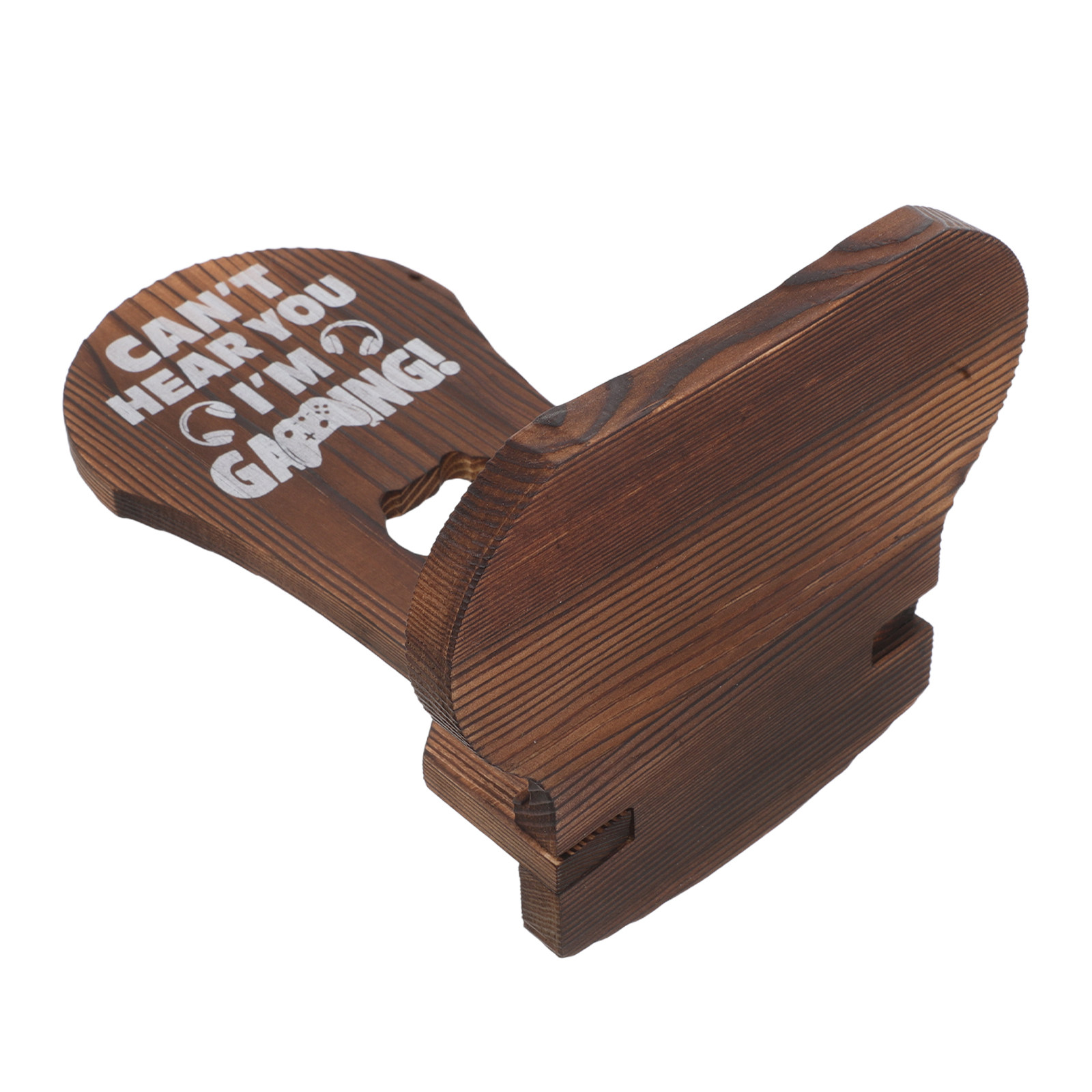 Headphone Stand Desk - Gaming Headphone Stand Wood Desktop Organizer