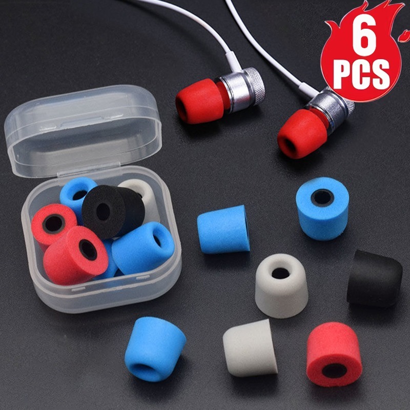 1-6Pair Soft Memory Foam Earbu - огляд і ціна Earphone Foam Tip