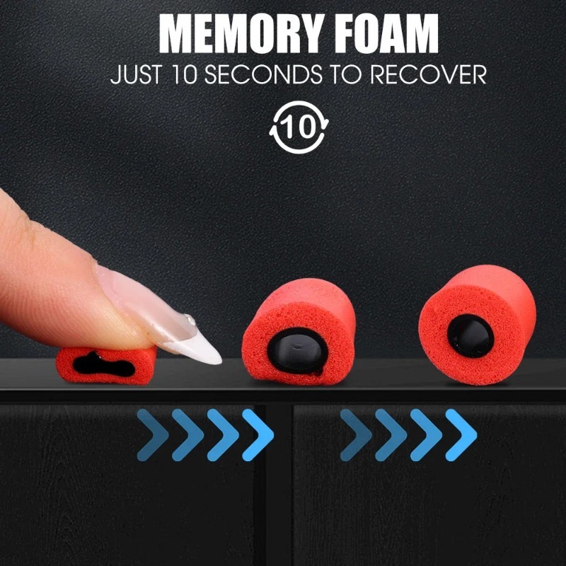 1-6Pair Soft Memory Foam Earbu - огляд і ціна Earphone Foam Tip