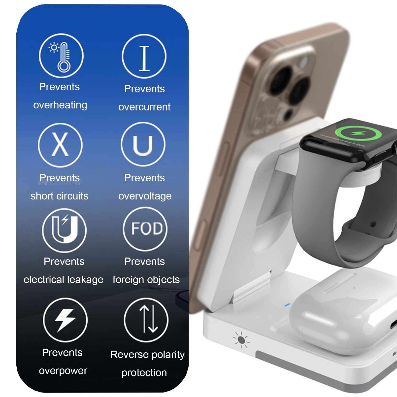 3-in-1 Foldable Wireless Charg - огляд і ціна Usb C Earphone