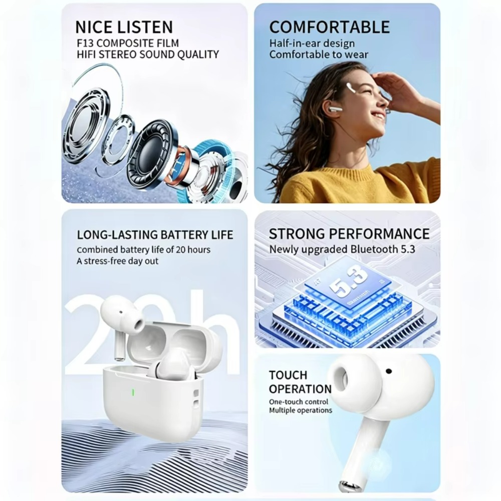 2028 New A7 Pro Bluetooth Head - огляд і ціна Earbuds Charging Case