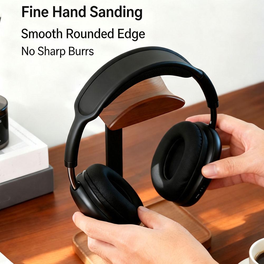 Walnut Headphone Stand Stores  - огляд і ціна Headphone Stand Desk
