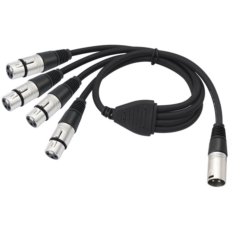 PHILE-3 Pin XLR 1 Male To 4 Fe - огляд і ціна Audio Splitter Y